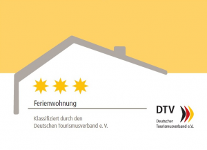 Deutscher Tourismusverband - Klassifizierung 3-Sterne Ferienwohnung