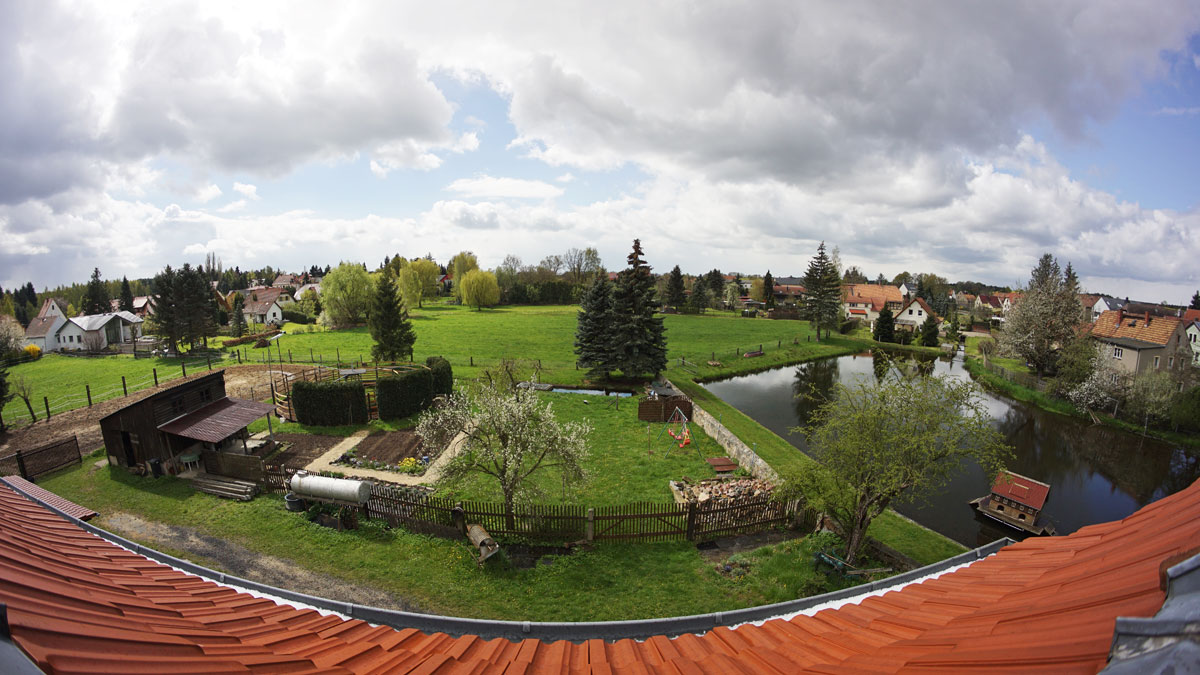 Alter Brauhof im Frühling